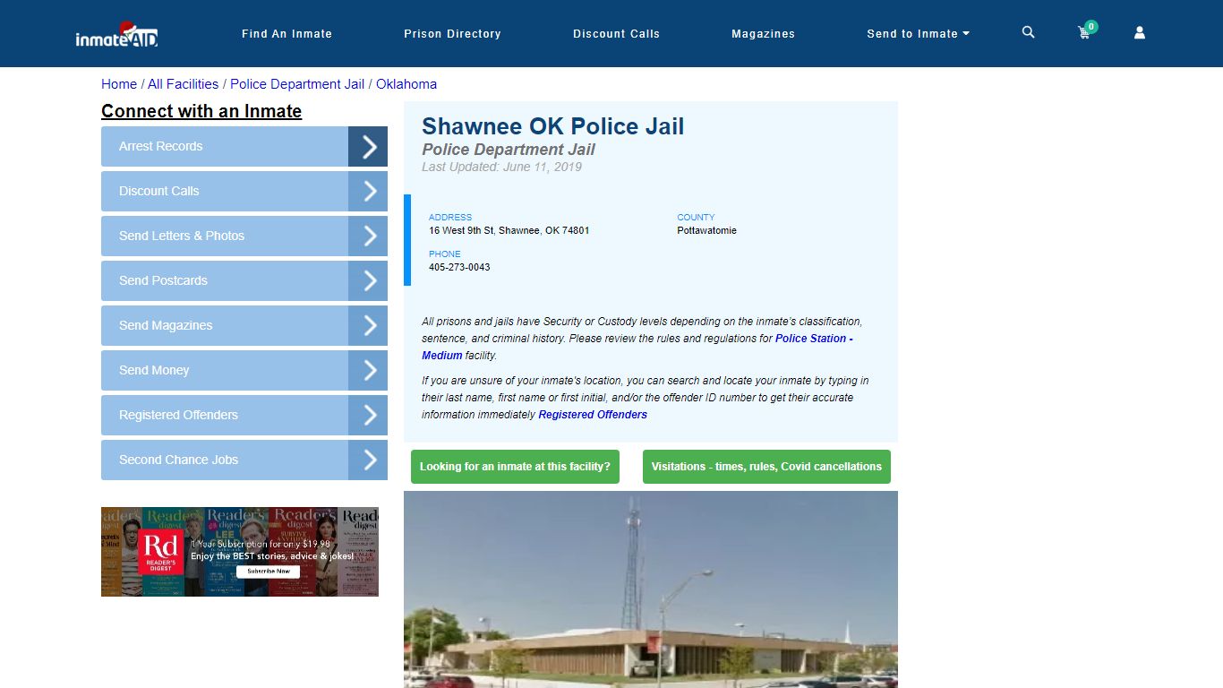 Shawnee OK Police Jail & Inmate Search - Shawnee, OK